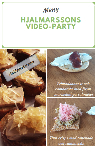 Zoom-party á la Hjalmarsson